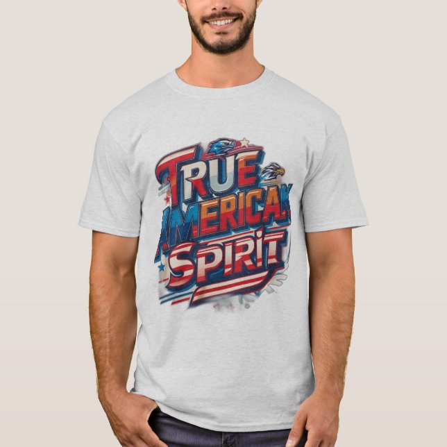 Camiseta Verdadero Espíritu Norteamericano (Anverso)