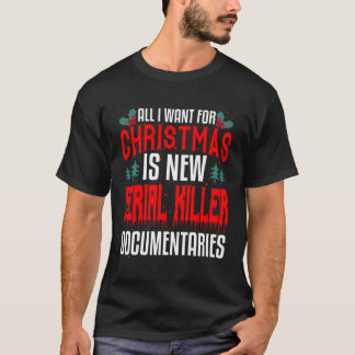 Camiseta Verdadero fanático del crimen Navidades divertidos