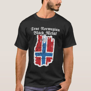 Camiseta Verdadero Metalizado negro noruego