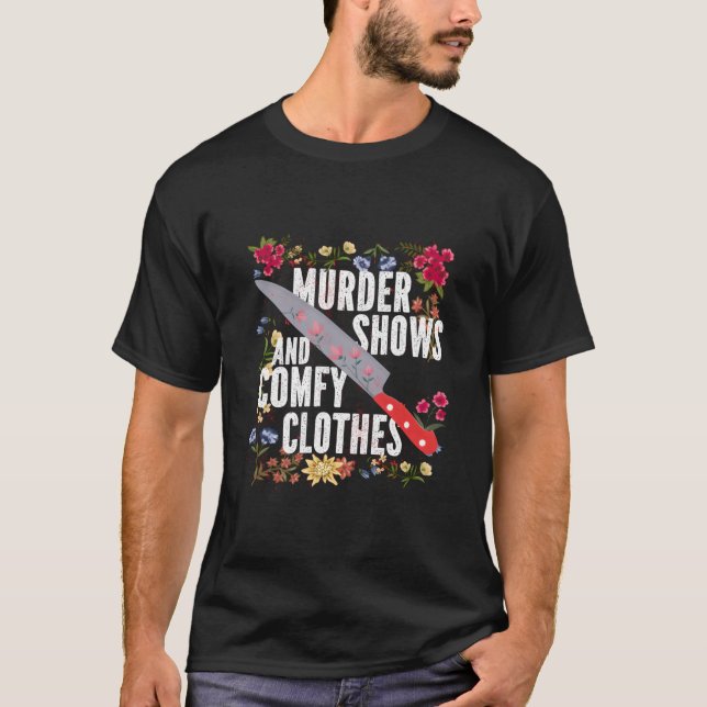 Camiseta Verdadero Programa De Crimen Muestra Y Compara (Anverso)