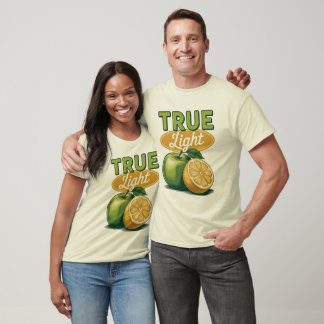 Camiseta Verdadero Tee de fe retro de limón verde de Apple