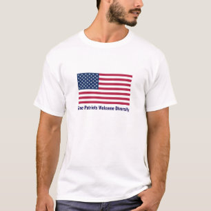 Camiseta Verdaderos Patriotas Aceptan la Diversidad