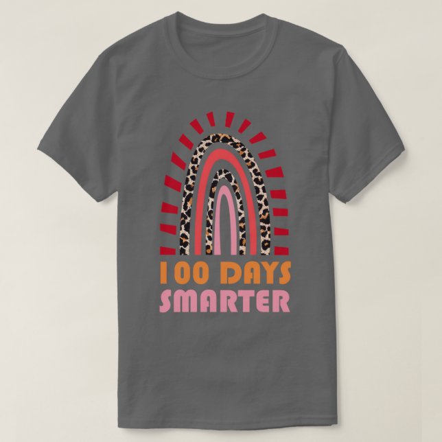 Camiseta Verde 100 días más inteligente (Diseño del anverso)