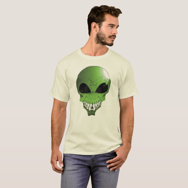 Camiseta verde aliena (Anverso completo)