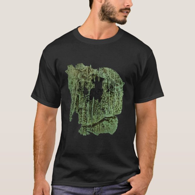 Camiseta Verde Alrededor Del Conserje De Contaminación Del  (Anverso)
