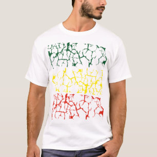 Camiseta verde amarillo. Roja