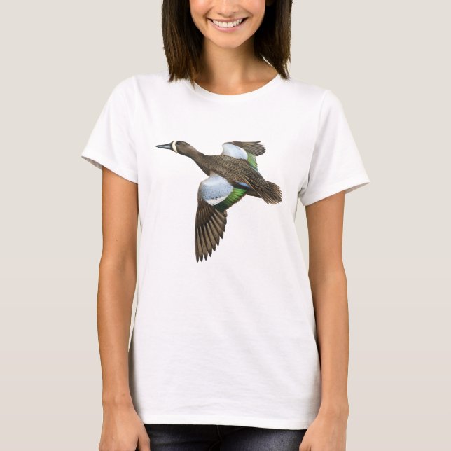 camiseta verde azulada Azul-coa alas (Anverso)