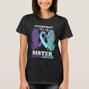 Camiseta Verde azulada Ley de Prevención Suicida de Miss He