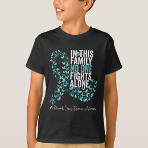 Camiseta Verde azulado mes de concienciación sobre el trast