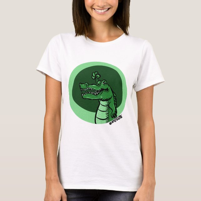 Camiseta verde caimán (Anverso)