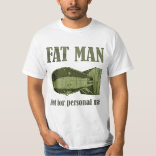 Camiseta Verde caqui gordo del hombre