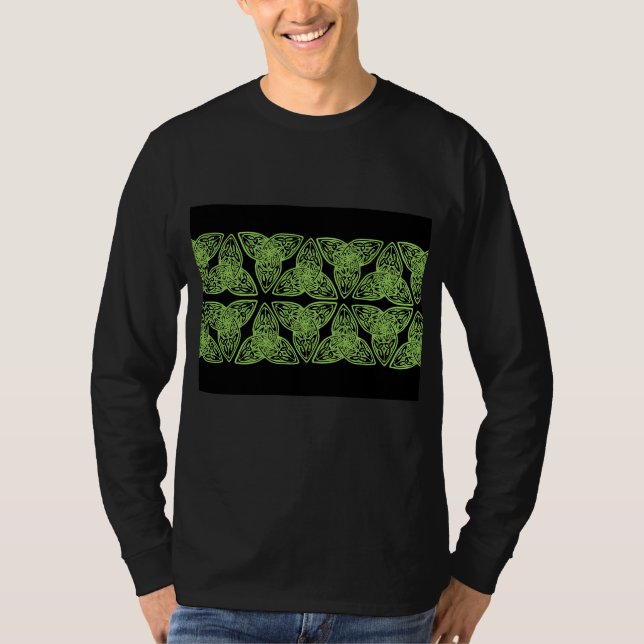 Camiseta Verde céltico del nudo (Anverso)