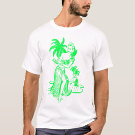 Camiseta verde Chica Hula