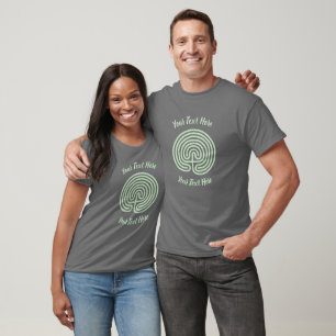 Camiseta verde claro del laberinto
