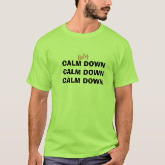 Camiseta Verde Color Hombre Calm Down