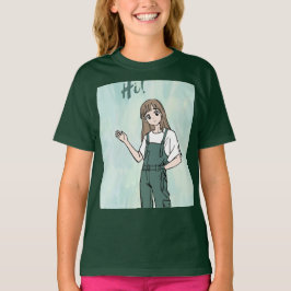 camiseta verde con diseño lindo