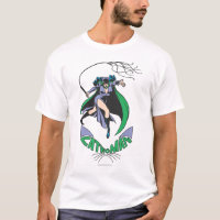 Verde con logotipo y catwoman