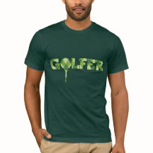 Camiseta verde con motivos de Golfer tee argyle