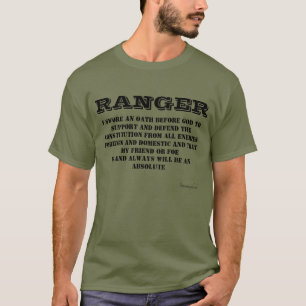 Camiseta verde de camiseta con un juramento más am