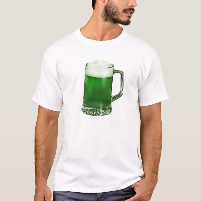 Camiseta verde de cerveza Mug (Anverso)
