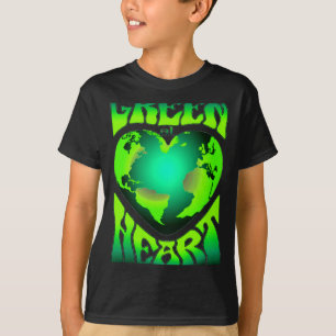 Camiseta Verde de Corazón Eco Amigable con el Medio Ambient
