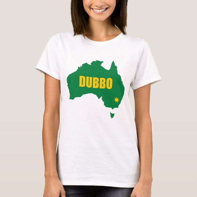 Camiseta Verde de Dubbo y mapa del oro (Anverso)