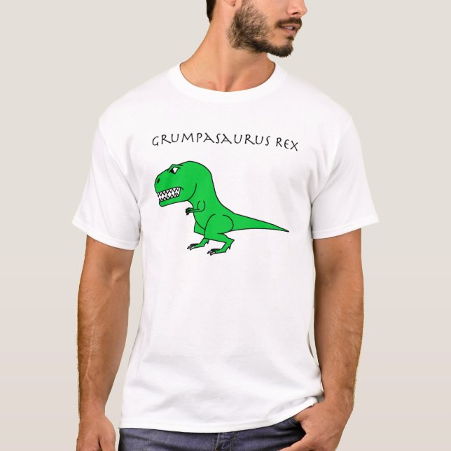 Camiseta Verde de Grumpasaurus Rex (Anverso)