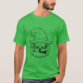 Camiseta verde de Halloween para hombres