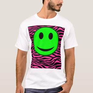 CAMISETA VERDE DE LA CEBRA DE LAS ROSAS FUERTES