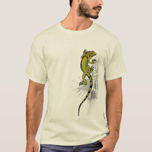 Camiseta verde de la iguana