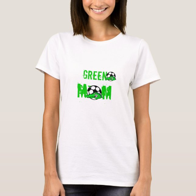 Camiseta verde de la mamá de los cocodrilos (Anverso)