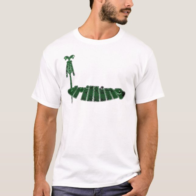 Camiseta Verde de la plataforma de perforación, plataforma (Anverso)