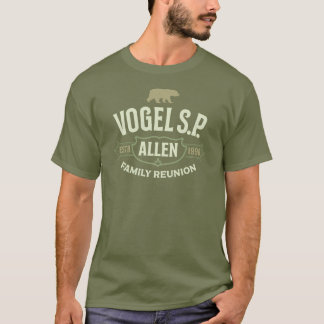 Camiseta verde de la Reunión de la Familia Allen