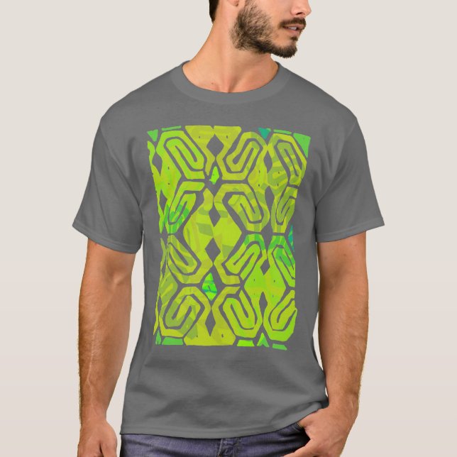 Camiseta VERDE de las ranas el ponerse en cuclillas (Anverso)