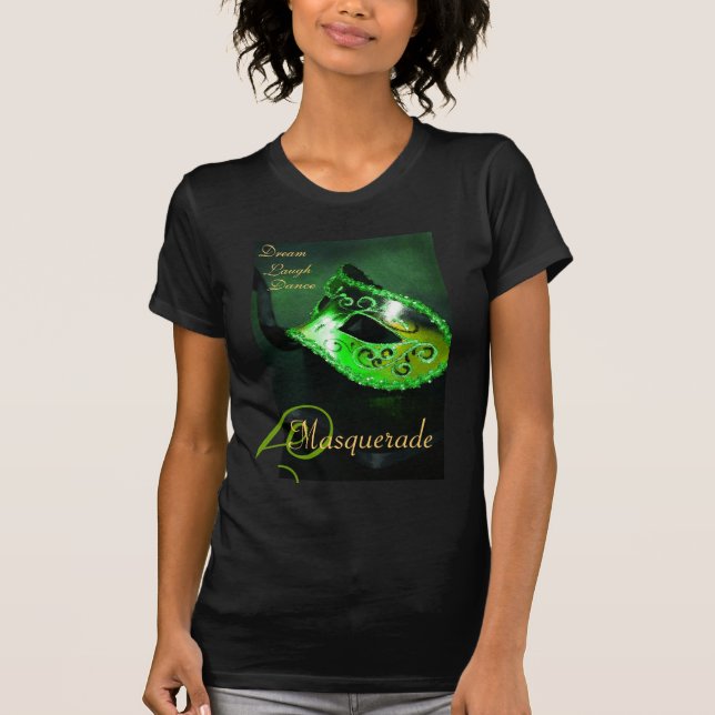 Camiseta verde de las señoras Halloween de la (Anverso)