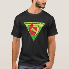 Camiseta verde de los artes marciales de DeAngelis