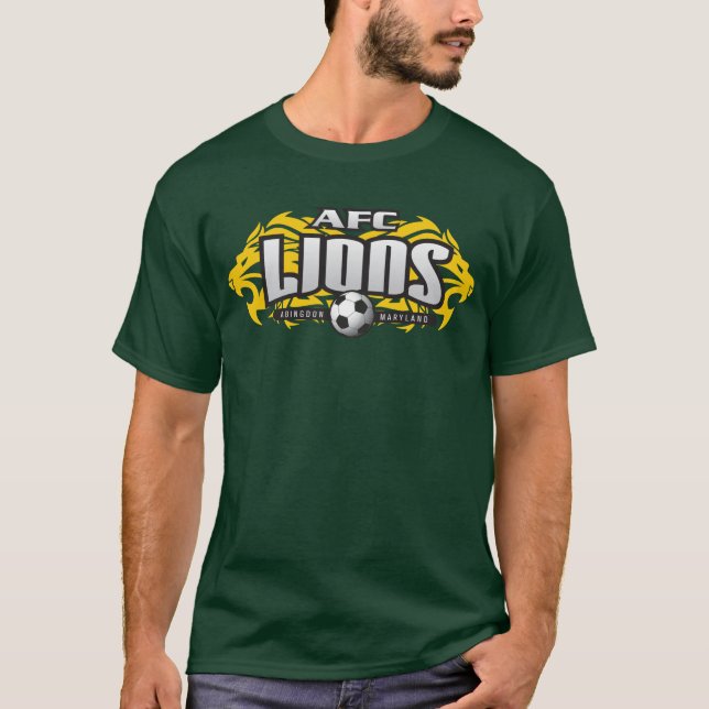 Camiseta Verde de los leones del AFC (con #) (Anverso)