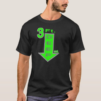 Camiseta verde de neón T del entretenimiento profundo de