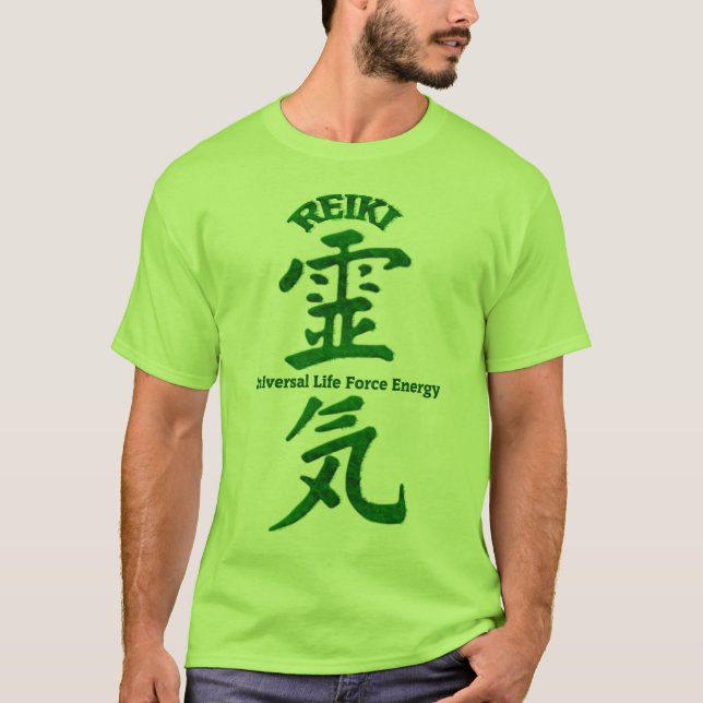 Camiseta Verde de Reiki (Anverso)
