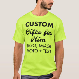 Camiseta verde de seguridad para hombres personali