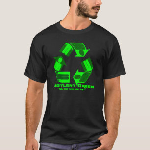 Camiseta Verde de Soylent usted es quién usted come.