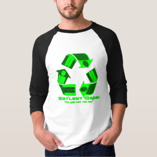 Camiseta Verde de Soylent usted es quién usted come.