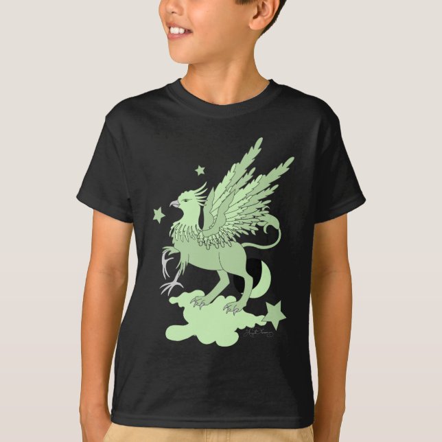 Camiseta Verde del aguacate de Gryphon (Anverso)