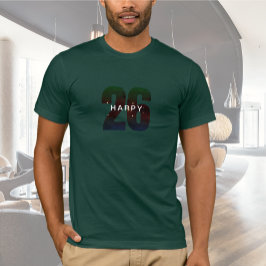 Camiseta verde del Año Nuevo