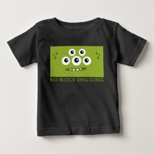 Camiseta verde del bebé de Dah de la camiseta del