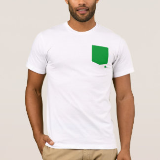 Camiseta verde del bolsillo