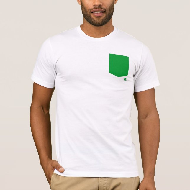 Camiseta verde del bolsillo (Anverso)