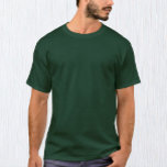 Camiseta verde del bosque masculino / Personalizar<br><div class="desc">Camiseta masculina: Crea tu propia camiseta personalizado con texto. Ajustes fáciles (botón Editar diseño) añadiendo más texto,  colores de fondo o más imágenes.</div>