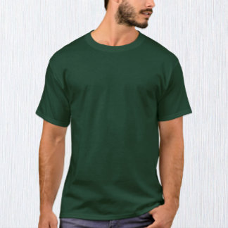 Camiseta verde del bosque masculino / Personalizar