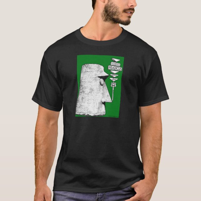 Camiseta Verde del camino de Antares de la ruta 66 de (Anverso)